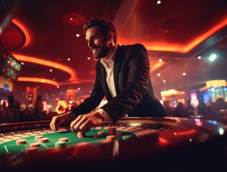 Tim joyo toto bekerja di kantor pusat dengan tampilan dasbor sportsbook dan sistem keamanan